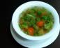 Вкусный овощной суп на мясном бульоне